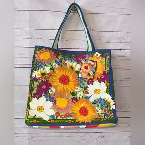 NWT BRIGHTON In The Garden Tote Bag Canvas $150